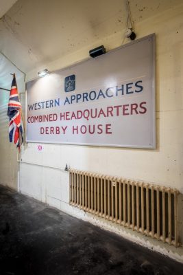 Inside the Western Approaches HQ Museum, Derby House, 1-3 Rumford Street, Exchange Flags, Liverpool.